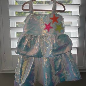 NEW WITH TAGS!! Lola and the Boys Tiered Stars Sequined Dress.